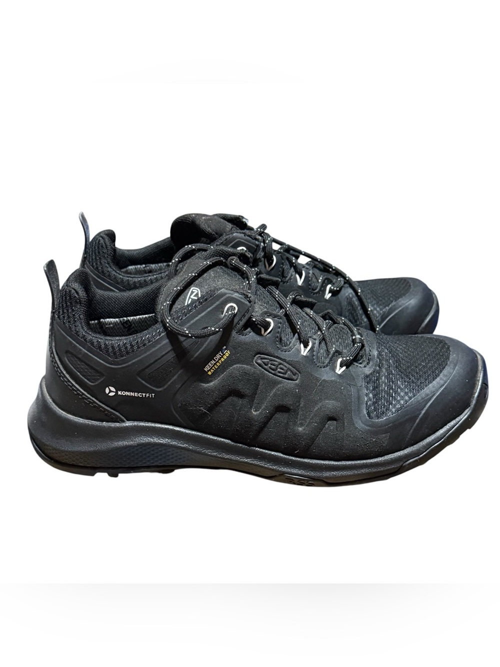 KEEN Explore WP Women’s Waterproof Hiking Shoes Size 7 Black KonnectFit KEEN.DRY - Picture 4 of 10